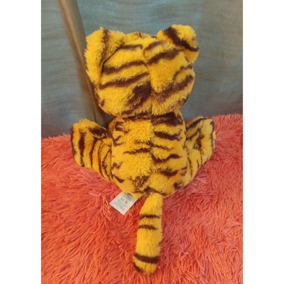 Retired Build A Bear Tiger Cub Plush Stuffed Animal Embroidered Eyes 12" Tall - Picture 2 of 5